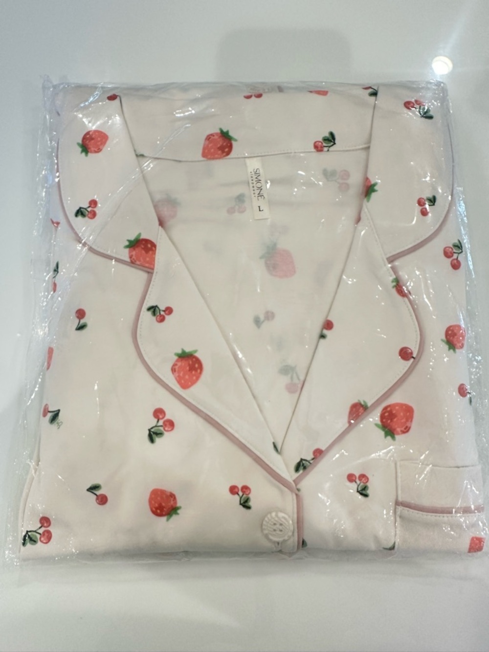 Simone women Strawberry Print  Pajamas